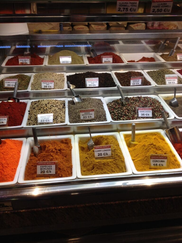 Spices at Mercat de Sant Josep