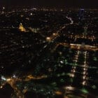 Paris at night from the top of the Eiffel Tower