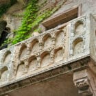 the famous balcony in Verona