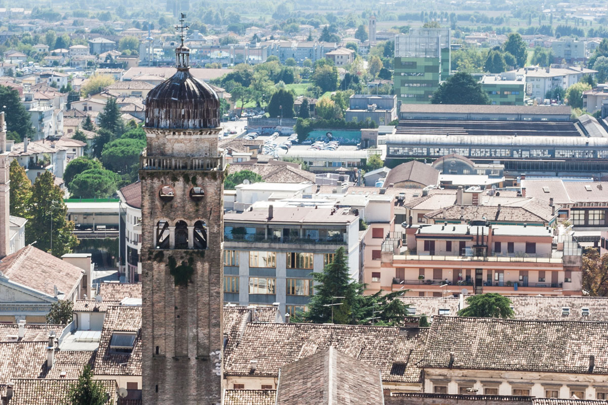 Looking down on Duomo of Conegliano