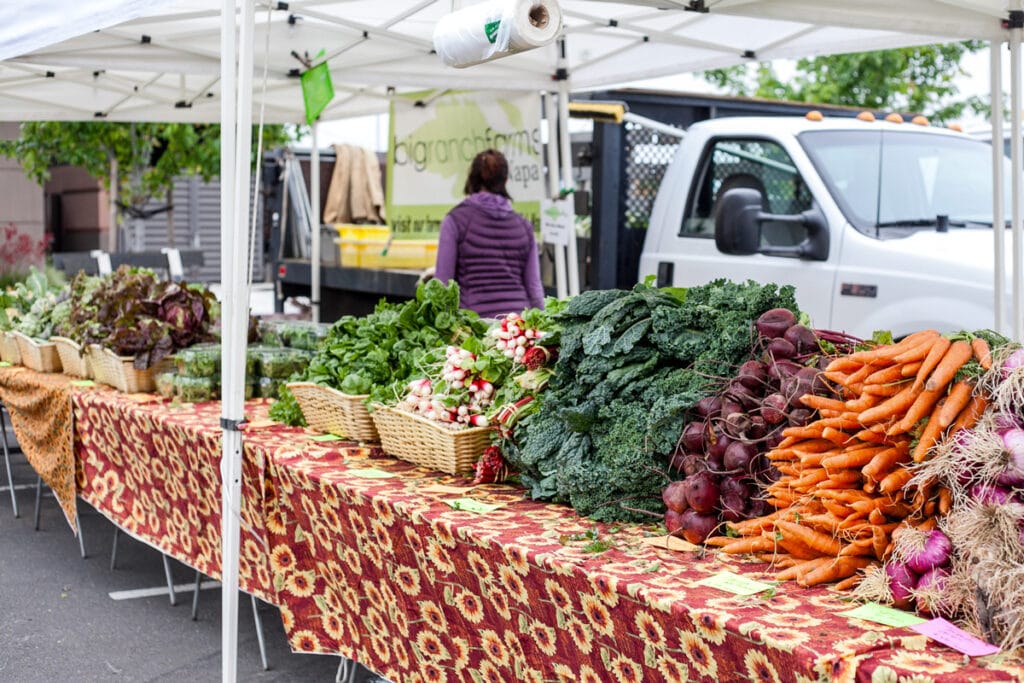 Big Ranch Farms vegetable display