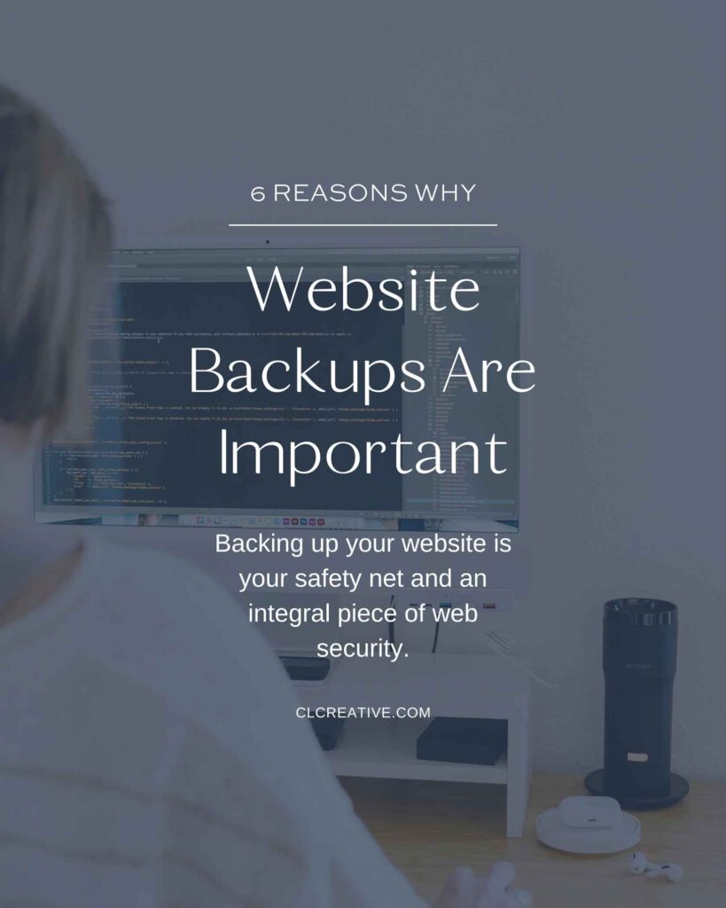 6 Reasons Why Website Backups Are Important - Colleen LeMasters Creative