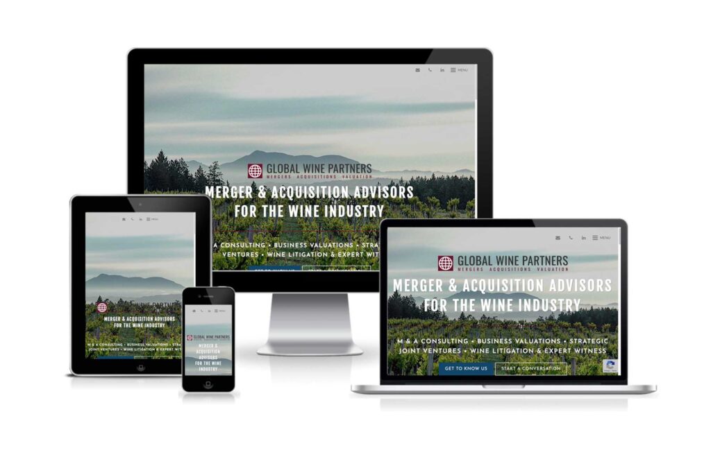 Global Wine Partners responsive website design