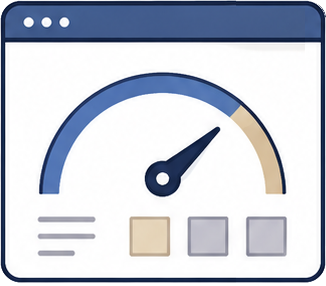 monitoring graphic with a meter